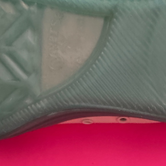 Converse White and Aqua Canvas Shoes - Picture 7 of 8